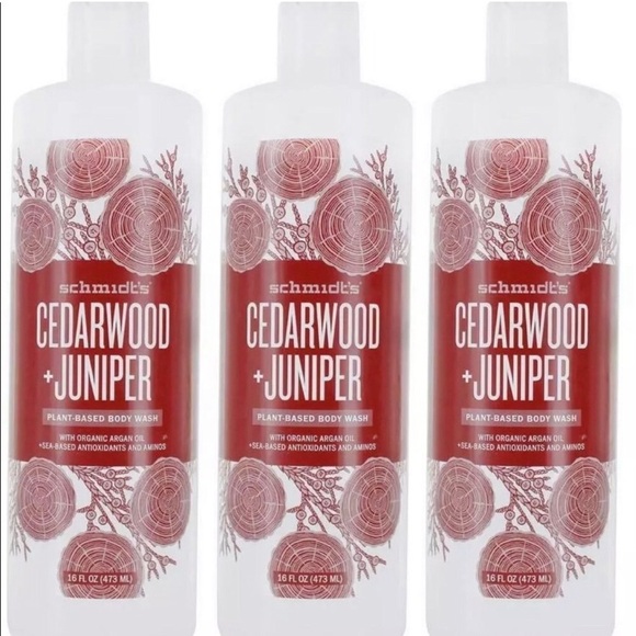 3 Schmidt's Natural Cedarwood & Juniper Plant-Based Body Wash - Picture 1 of 1